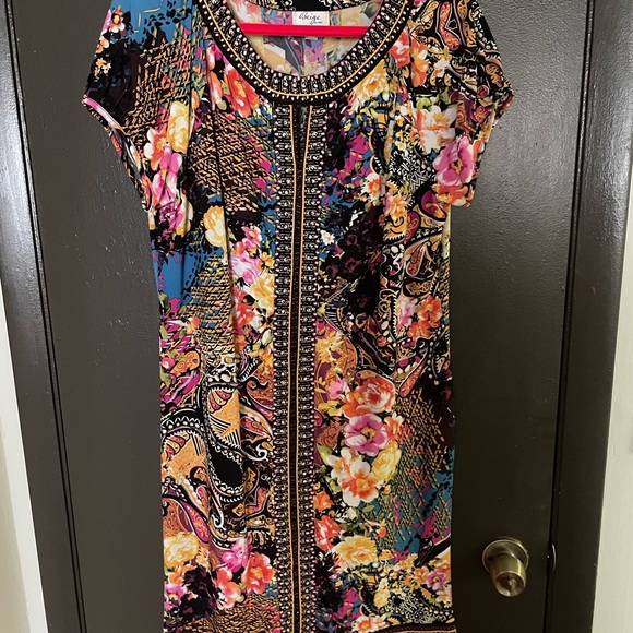 Dresses & Skirts - Dress - beaded/Floral multi color
